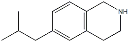 6-isobutyl-1,2,3,4-tetrahydroisoquinoline Struktur