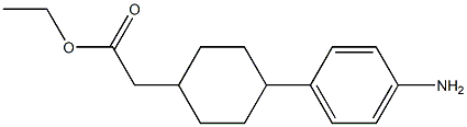 ethyl 2-(4-(4-aminophenyl)cyclohexyl)acetate Struktur