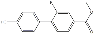 methyl 2-fluoro-4'-hydroxybiphenyl-4-carboxylate Struktur