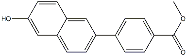 methyl 4-(6-hydroxynaphthalen-2-yl)benzoate Struktur