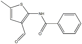 N-(3-formyl-5-methylthiophen-2-yl)benzamide Struktur