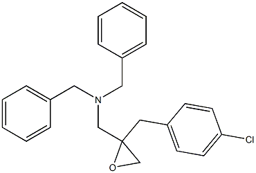 N,N-dibenzyl-1-(2-(4-chlorobenzyl)oxiran-2-yl)methanamine Struktur