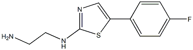 N1-(5-(4-fluorophenyl)thiazol-2-yl)ethane-1,2-diamine Struktur