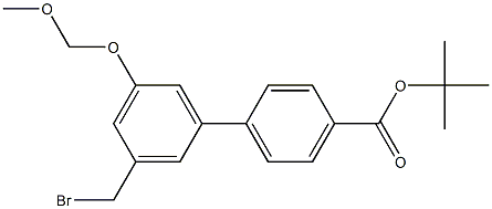 tert-butyl 3'-(bromomethyl)-5'-(methoxymethoxy)biphenyl-4-carboxylate Structure