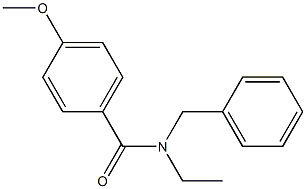 N-Benzyl-N-ethyl-4-methoxybenzamide Struktur