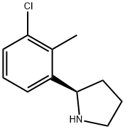 (2R)-2-(3-CHLORO-2-METHYLPHENYL)PYRROLIDINE Struktur