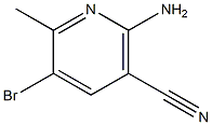 2-Amino-5-bromo-6-methyl-nicotinonitrile Struktur