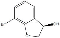 (R)-7-bromo-2,3-dihydrobenzofuran-3-ol Struktur