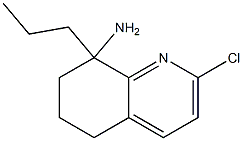 2-chloro-8-propyl-5,6,7,8-tetrahydroquinolin-8-amine Struktur