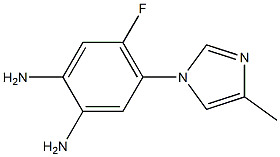 4-fluoro-5-(4-methyl-1H-imidazol-1-yl)benzene-1,2-diamine Struktur