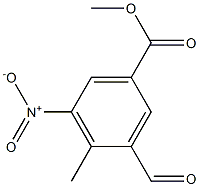 methyl 3-formyl-4-methyl-5-nitrobenzoate Struktur