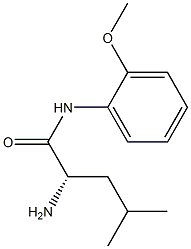 (S)-2-amino-N-(2-methoxyphenyl)-4-methylpentanamide Struktur