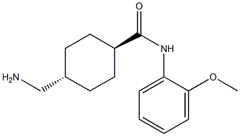 Trans-4-(aminomethyl)-N-(2-methoxyphenyl)cyclohexanecarboxamide Struktur