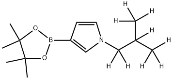 1-(iso-Butyl-d9)-pyrrole-3-boronic acid pinacol ester Struktur