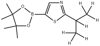 2-(iso-Propyl-d7)-thiazole-5-boronic acid pinacol ester Struktur