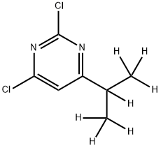 2,4-Dichloro-6-(iso-propyl-d7)-pyrimidine Struktur