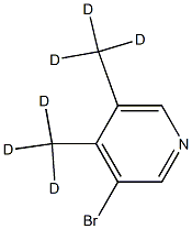 3-Bromo-(4,5-dimethyl-d6)-pyridine Struktur