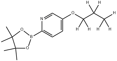 5-(n-Propoxy-d7)-pyridine-2-boronic acid pinacol ester Struktur