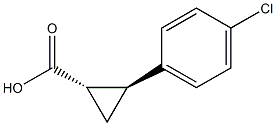 (1S,2S)-2-(4-CHLOROPHENYL)CYCLOPROPANE-1-CARBOXYLIC ACID Struktur