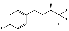 (R)-1,1,1-TRIFLUORO-N-(4-FLUOROBENZYL)PROPAN-2-AMINE Struktur