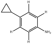 4-CYCLOPROPYLAMINO(BENZENE-D4) Struktur