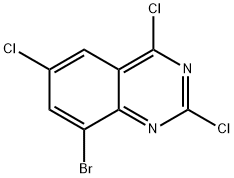 8-BROMO-2,4,6-TRICHLOROQUINAZOLINE Struktur