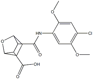 3-((4-chloro-2,5-dimethoxyphenyl)carbamoyl)-7-oxabicyclo[2.2.1]heptane-2-carboxylic acid