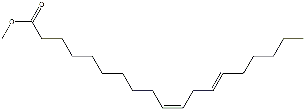 Methyl cis-10,13-nonadecadienoate Struktur