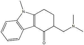 (3RS)-3-[(Dimethylamino)methyl]-9-methyl-1,2,3,9-tetrahydro-4H-carbazol-4-one 結(jié)構(gòu)式