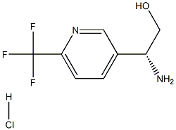 (R)-2-amino-2-(6-(trifluoromethyl)pyridin-3-yl)ethanol hydrochloride Struktur