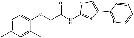 2-(mesityloxy)-N-(4-(pyridin-2-yl)thiazol-2-yl)acetamide Struktur