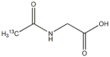 GLYCINE, N-ACETYL (2-13C) Struktur