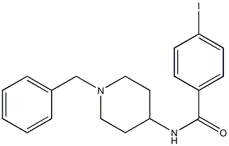 N-(1-benzylpiperidin-4-yl)-4-iodobenzamide Struktur