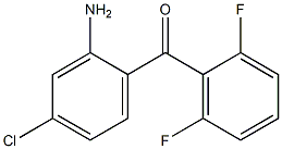 (2-amino-4-chlorophenyl)(2,6-difluorophenyl)methanone Struktur