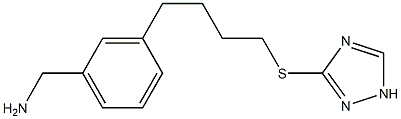 (3-(4-(1H-1,2,4-triazol-3-ylthio)butyl)phenyl)methanamine