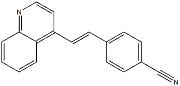 (E)-4-(2-(quinolin-4-yl)vinyl)benzonitrile Struktur