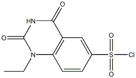 1-ethyl-2,4-dioxo-1,2,3,4-tetrahydroquinazoline-6-sulfonyl chloride Struktur