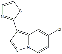 2-(5-chloropyrazolo[1,5-a]pyridin-3-yl)thiazole Struktur