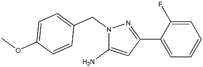 3-(2-fluorophenyl)-1-(4-methoxybenzyl)-1H-pyrazol-5-amine Struktur