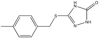 3-(4-methylbenzylthio)-1H-1,2,4-triazol-5(4H)-one Struktur