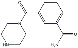 3-(piperazine-1-carbonyl)benzamide Struktur