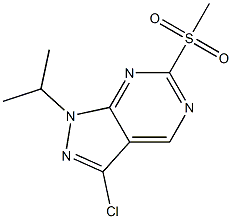 3-chloro-1-isopropyl-6-(methylsulfonyl)-1H-pyrazolo[3,4-d]pyrimidine