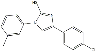 4-(4-chlorophenyl)-1-m-tolyl-1H-imidazole-2-thiol Struktur