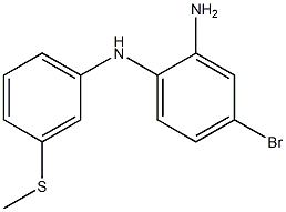 4-bromo-N1-(3-(methylthio)phenyl)benzene-1,2-diamine Struktur