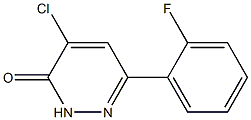 4-chloro-6-(2-fluorophenyl)pyridazin-3(2H)-one Struktur