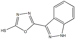 5-(1H-indazol-3-yl)-1,3,4-oxadiazole-2-thiol Struktur