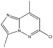 6-chloro-3-iodo-8-methylimidazo[1,2-b]pyridazine Struktur