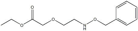 ethyl 2-(2-(benzyloxyamino)ethoxy)acetate Struktur