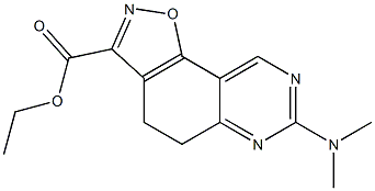 ethyl 7-(dimethylamino)-4,5-dihydroisoxazolo[5,4-f]quinazoline-3-carboxylate Struktur