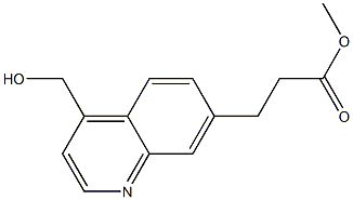 methyl 3-(4-(hydroxymethyl)quinolin-7-yl)propanoate Struktur